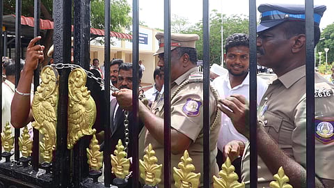 CISF personnel, police and bomb detection squad searched the building and surrounding areas and confirmed that the emails were a hoax.