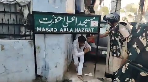 Police, locals clash after Friday prayers outside Bareilly mosque over 'I Love Muhammed' campaign.