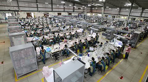 A garment factory in Tiruppur district