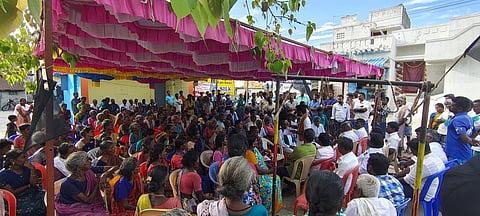 Indefinite stir by Thirumal residents against stone quarry enters sixth day