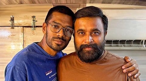 Sasikumar with Dharani Rasendran