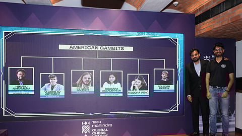 American Gambits head coach Srinath Narayanan (R) and co-owner Prachura PP