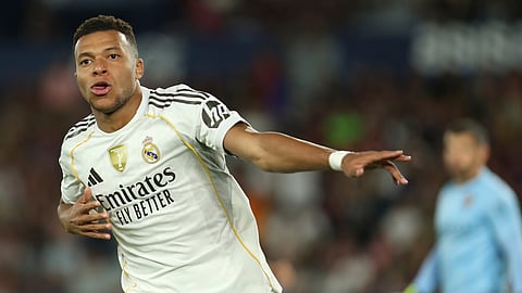 Kylian Mbappé completed his fourth hat trick in the competition. Only Robert Lewandowski (6) and Cristiano Ronaldo and Lionel Messi (8) have more.