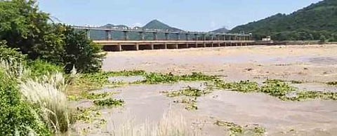Flood water released into Vamsadhara river at Gotta barrage Srikakulam
