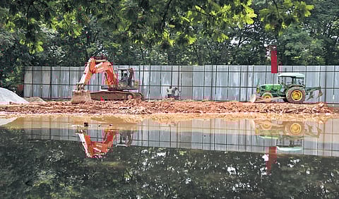 MEIL begins the construction of the state-of-the-art Osmania General Hospital complex at Goshamahal stadium in Hyderabad on Friday.