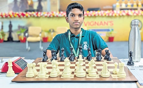 Goutham Krishna H, who emerged 1st runner-up at the National Senior Chess Championship