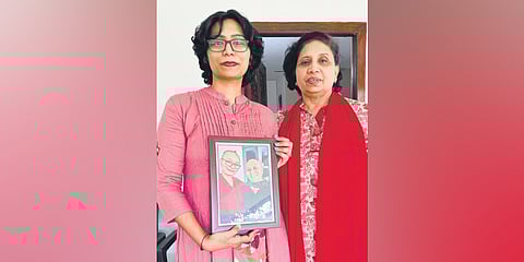 Dr Neena with her mother Sophia