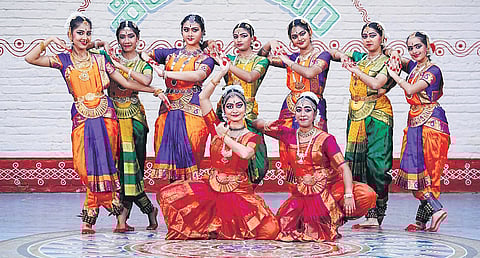 Dancer Amritha Chebiyam and team perform Bharatanatyam in Hyderabad