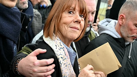 Gisele Pelicot leaves the courthouse in Avignon on December 19, 2024.