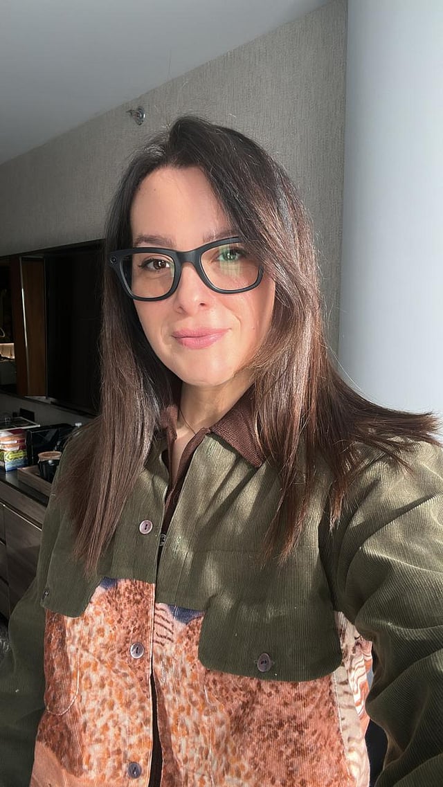 Karin A Shetty, content creator wearing Meta Glasses