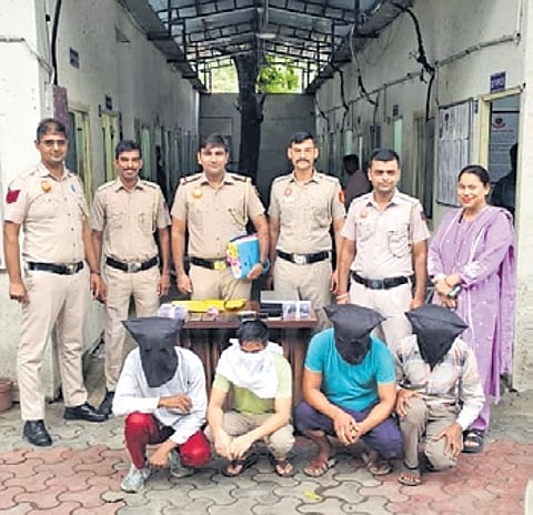 The accused have been identified as Rahul Kumar, Ajay Sharma (32), Sonu Kumar (36), Kunal Sagar (28), all residents of Kirari, and Mohit Dadhich (27).