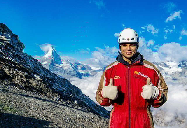 A recent image of Indian athlete Neeraj Chopra, who is currently resting and recovering after the end of his season in Zermatt, Switzerland.