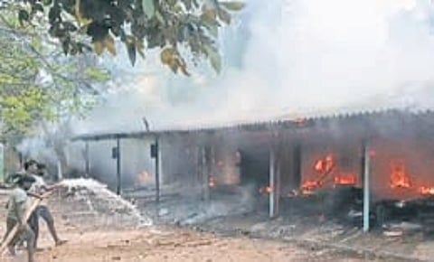 Firecracker explosion at Rayavaram in Ambedkar Konaseema district