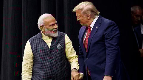 PM Narendra Modi with US President Donald Trump