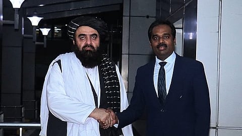 Upon arrival in New Delhi, Muttaqi was received by Anand Prakash, Joint Secretary of the Pakistan, Afghanistan and Iran (PAI) Division at the Ministry of External Affairs (MEA), in line with diplomatic protocol.
