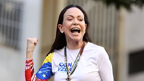 Venezuela's opposition leader Maria Corina Machado wins the 2025 Nobel Peace Prize, the Norwegian Nobel Committee announced on October 10, 2025.