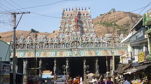 The main entrance of Thiruparankundram Subramaniaswamy Temple.