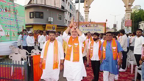Newly appointed Gujarat BJP president Jagdish Vishwakarma.
