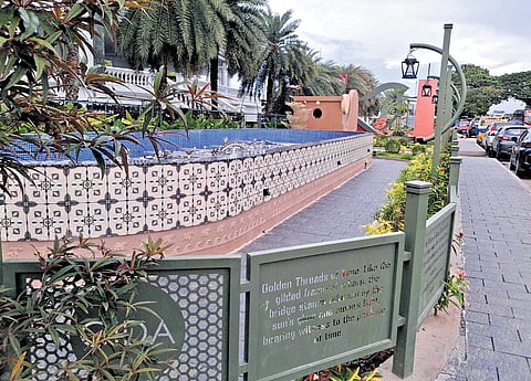 The water features are illuminated by hi-tech, underwater LED lights that can change colour, intensity and direction.