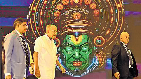 Chief Minister Pinarayi Vijayan arrives at Grand Hyatt Convention Centre to inaugurate the valedictory function of cOcOn 2025 on Saturday