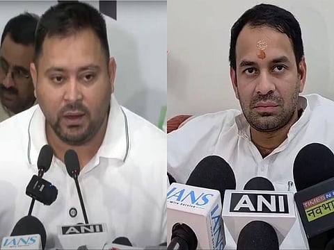 Tej Pratap Yadav unfollows younger brother Tejashwi Yadav.