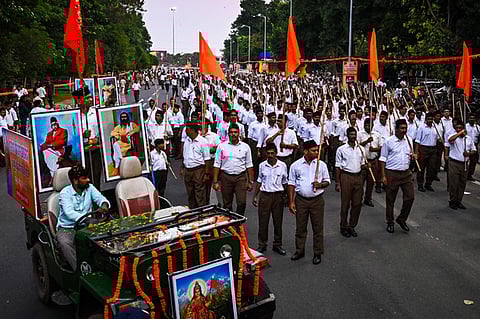 Kharge said that while the government cannot control any organisation, it is up to their discretion whether to give permission to carry out such activities.