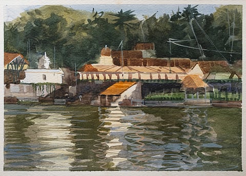 Shibu Natesan's 'Temple Tank-2'