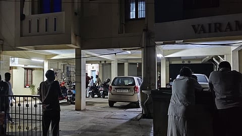 The apartment where V. Yuvan (15), died by suicide.