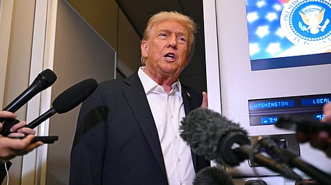 Trump said nothing would help the region more than Iran ending support for terror, halting threats, stopping proxy funding, and recognising Israel.