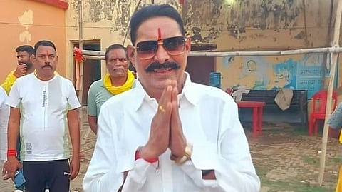 Anti-social-turned-politician Anant Kumar Singh, popularly known as 'Chhote Sarkar' filed his nomination papers as a JD(U) candidate from the Mokama assembly seat in Bihar.