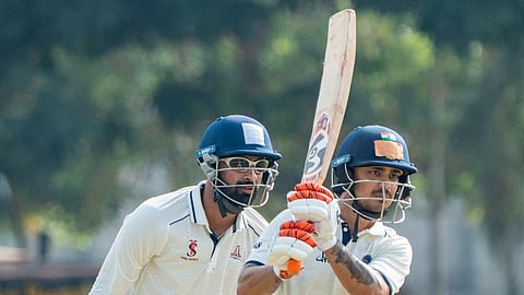 Ishan Kishan in action on Wednesday