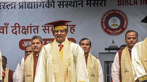 Indian Space Research Organisation (ISRO) Chairman V Narayanan during the 35th convocation ceremony of Birla Institute of Technology, in Ranchi, Wednesday, Oct. 15, 2025.