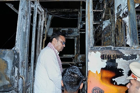 Families identify victims as jammed door blamed for high casualties in Jaisalmer bus fire