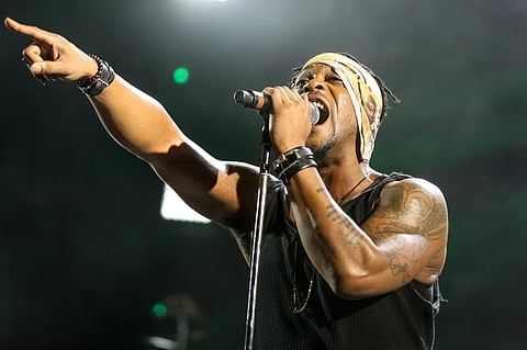 D’Angelo performs during FYF Fest at L.A. Memorial Sports Arena & Exposition Park in Los Angeles, Aug. 23, 2015.
