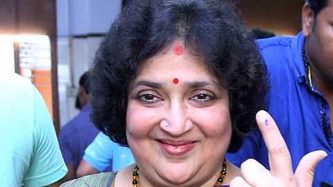 Actor Rajinikanth's wife Latha Rajinikanth.