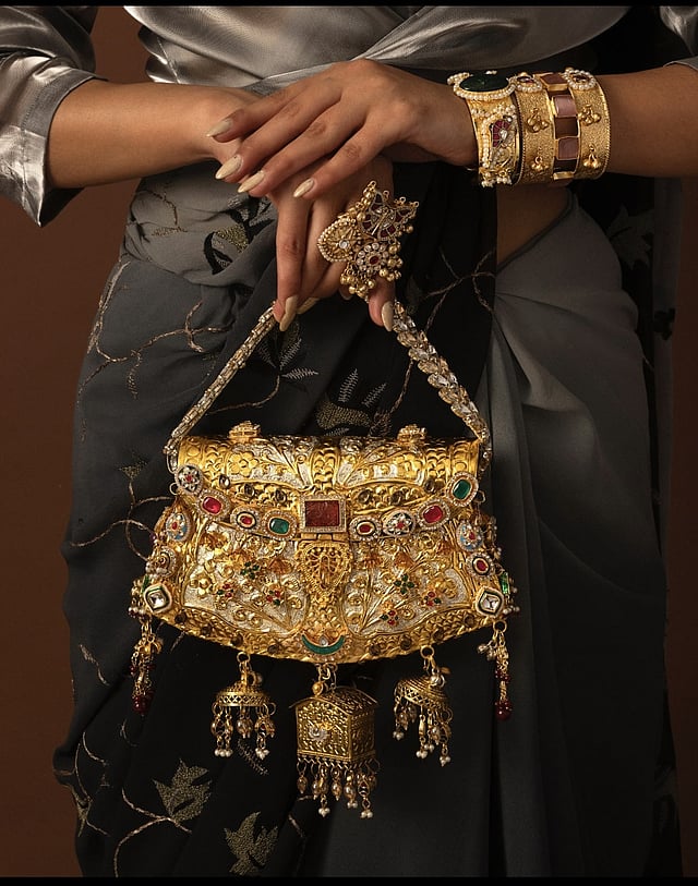 Puneet Gupta’s shimmer bags