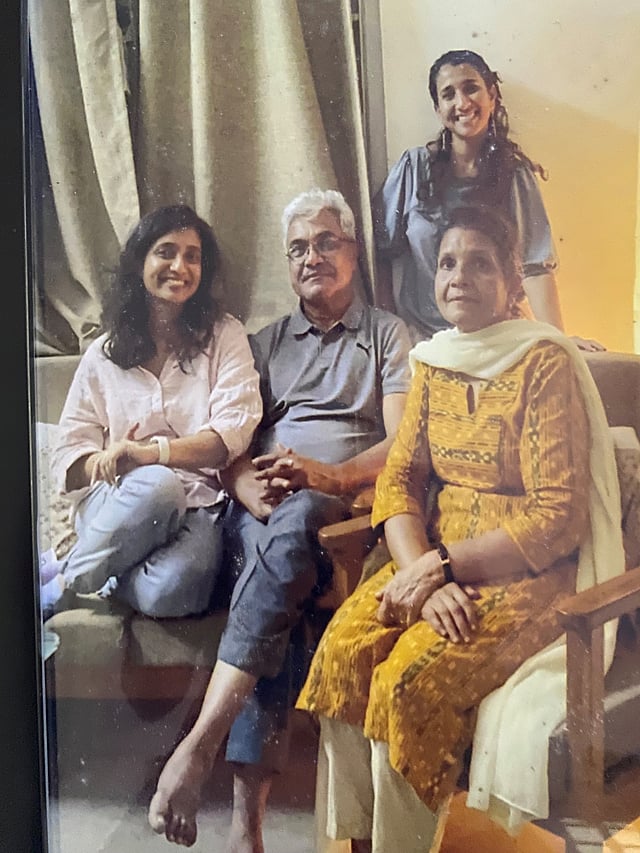 Anand Teltumbde with his family