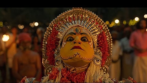 Rishab Shetty in the Bhoota Kola avatar in Kantara