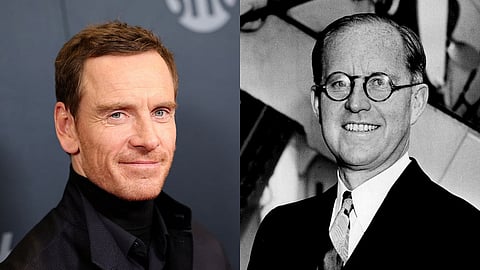 Michael Fassbender (L), Joe Kennedy Sr