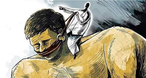 According to police, the alleged incident occurred around 7 pm on Monday, and the accused has claimed that the Dalit man was only forced to touch the ground.