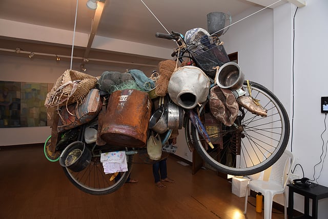 An art installation at the exhibition