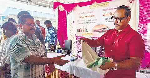 Citizen feedback held at Eluru railway station