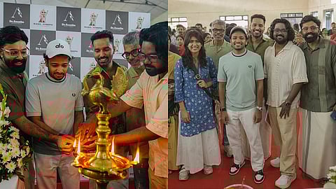 Pooja ceremony of Tovino Thomas-Basil Joseph-Vineeth Sreenivasan strarrer Athiradi