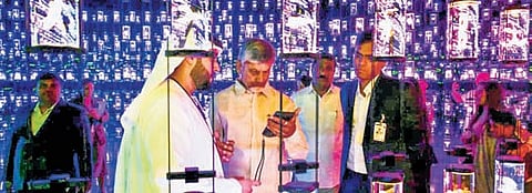 CM Chandrababu Naidu visits the Museum of the Future in Dubai.