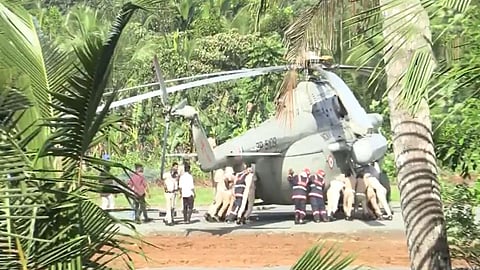 Sources said the helipad was prepared overnight after the decision to divert the President’s helicopter from Nilakkal to Pramadom due to adverse weather conditions in the hill region