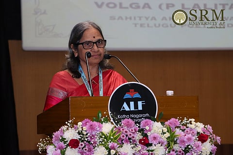 SRM University-AP proudly inaugurated the 1st Amaravati Literature Festival (ALF) 2025 with the vibrant theme “Kotha Nagaram, Kotha Sravalu” (New City, New Voices).