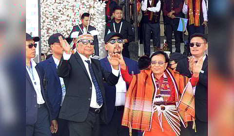 91-year-old Thuingaleng Muivah returned to his native Somdal village in Manipur’s Naga-majority Ukhrul district on Wednesday, Oct 22, 2025.