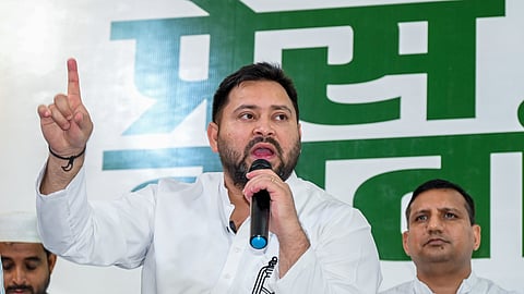 RJD leader and Leader of Opposition in Bihar State Assembly Tejashwi Yadav.