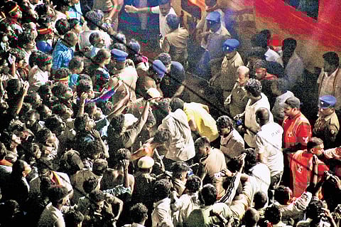 Sources said Vijay is keen to meet the families before resuming poll activities.