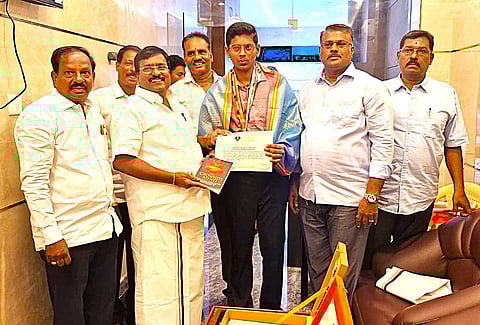 Opposition Leader R Siva met Vyesh and praised him for bringing pride to Puducherry at a young age and encouraged him to continue his literary and intellectual pursuits.